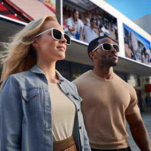 Apple Vision Pro mostrando Publicidade Segmentada