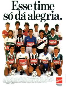 A evolução dos patrocínios no futebol brasileiro Coca-Cola chegou a estampar seu logotipo em 10 clubes do campeonato brasileiro